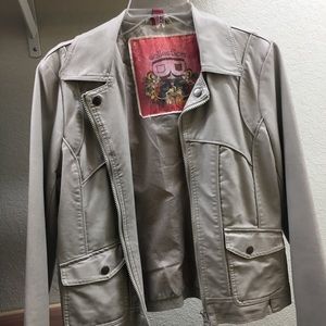 Super cute pleather jacket!